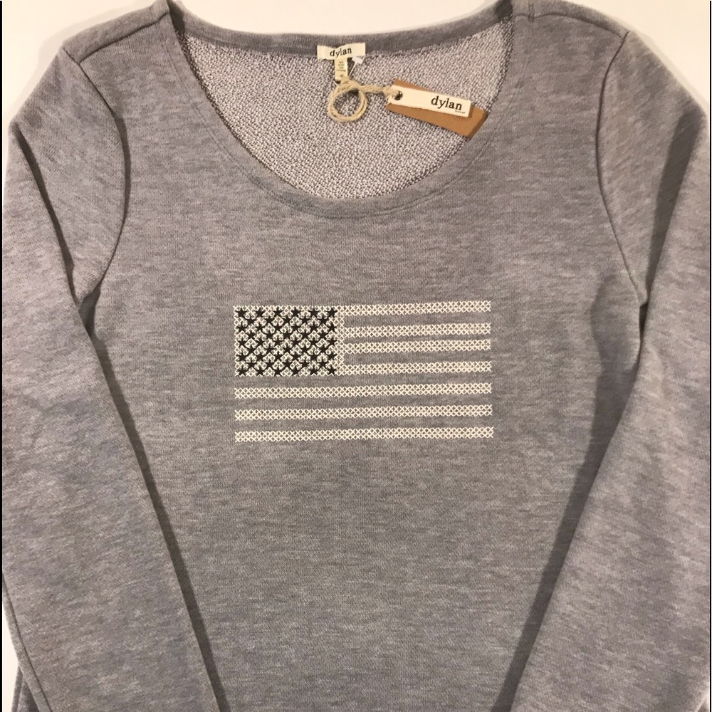 DYLAN VINTAGE PATRIOTIC INDIE SPIRIT FRENCH TERRY